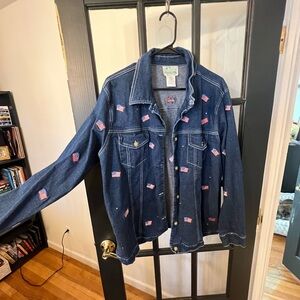 Large flag denim the quacker family jacket